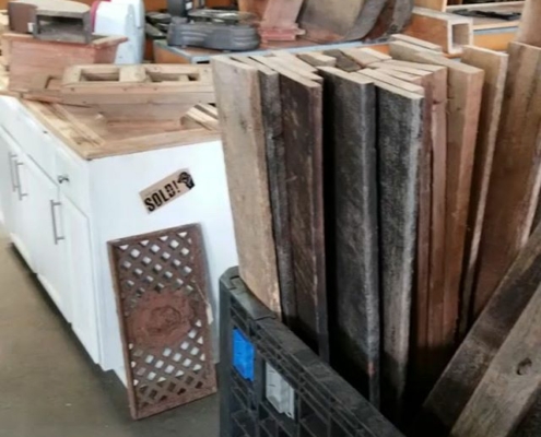 wood salvaged from barns