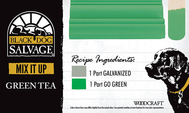 "Green Tea" is made from 1 Part "Galvanized" and 1 Part "Go Green"