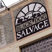 Black Dog Salvage building sign