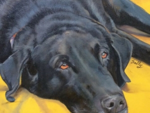 a painting of official Black Dog Sally