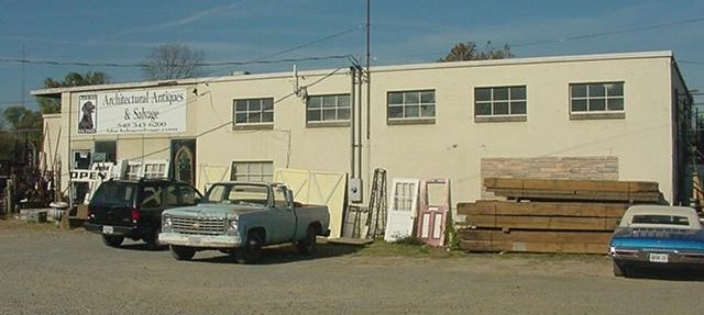 the original Black Dog Salvage warehouse, opened on Franklin Road in 1999