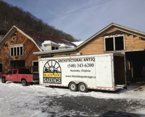 the Salvage Dawgs van at Homestead stables