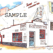 the Texas Tavern painted by Lee Baker