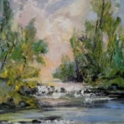 a landscape painted by Marry Ann Meader