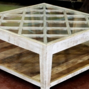 a tables as part of Black Dog Salvage's Salvage Inspired furniture line