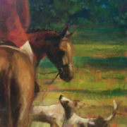 a person on a horse painted by Susan Bradbury