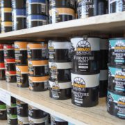 Black Dog Salvage furniture paint displayed on a shelf