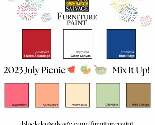 Black Dog Salvage Furniture Paint July Picnic Color Recipes