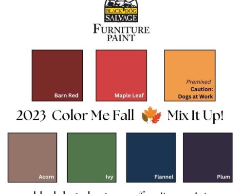 Black Dog Salvage Furniture Paint Fall Color Recipes