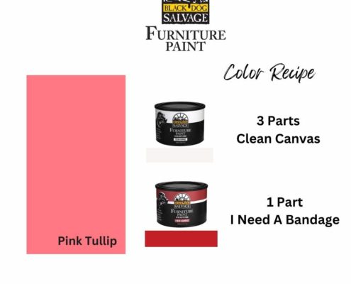 Pink Tulip = 3 Parts Clean Canvas + 1 Part I Need A Bandage