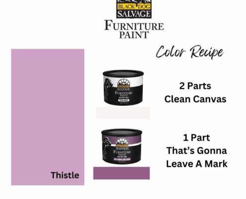 Thistle Color Recipe = 2 Parts Clean Canvas + 1 Part That's Gonna Leave A Mark